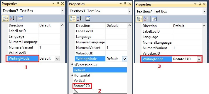 Maritial Status Textbox WritingMode Property