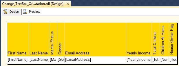 Report After Textbox Proper Orientation