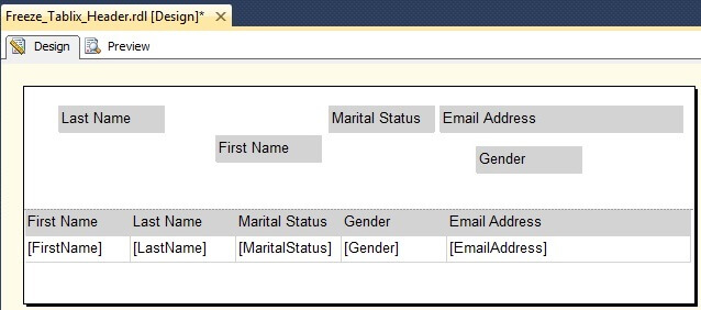 Copy Tablix Header Textbox In Header