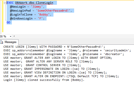 Successful Login Clone!