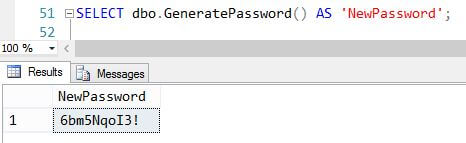 Executing the function and its output