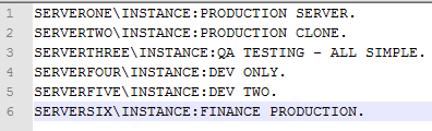 instance