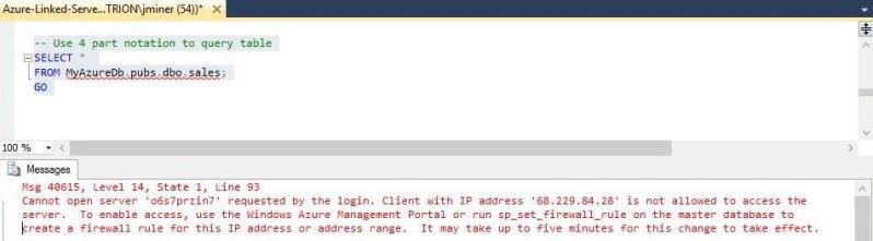 SQL Databases - IP White List