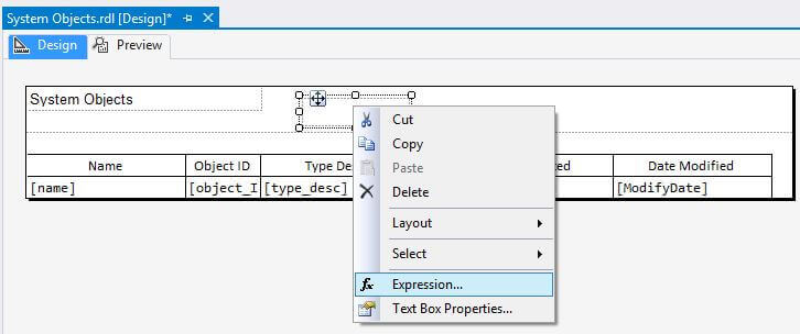 Select expression