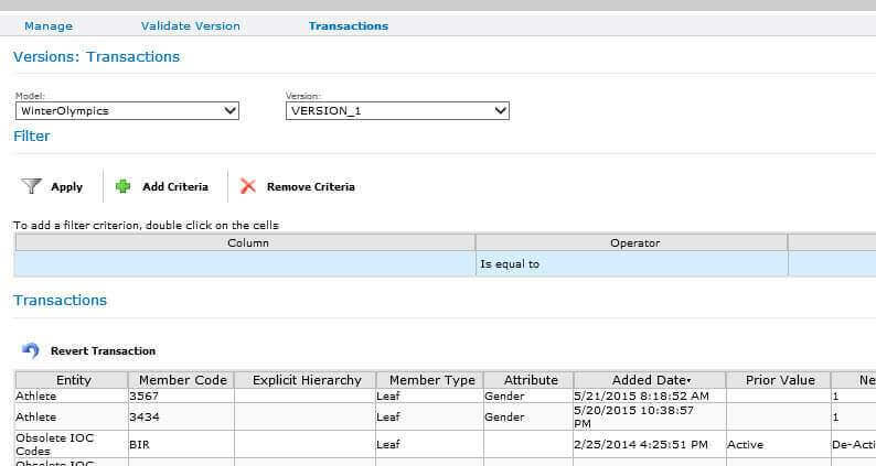 transactions galore