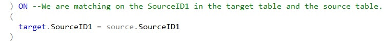 ON clause that is causing the error