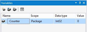 Add an integer variable named Counter