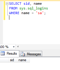 Ensure no other logins are named sa