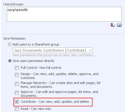 9 Contribute Permission
