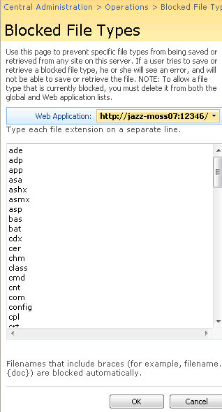 3 Blocked File Types