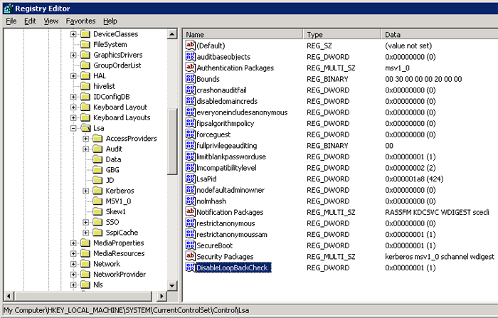 Check the key, quit Registry Editor, and then restart your computer.