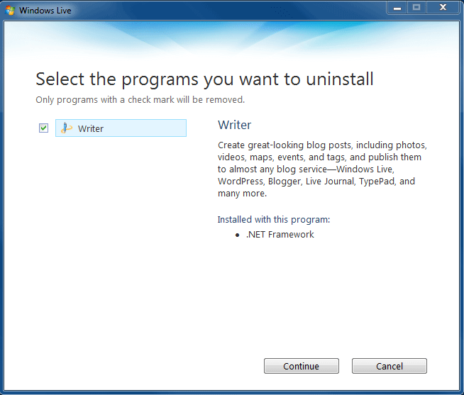 Live Writer Installer