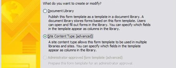 site content type