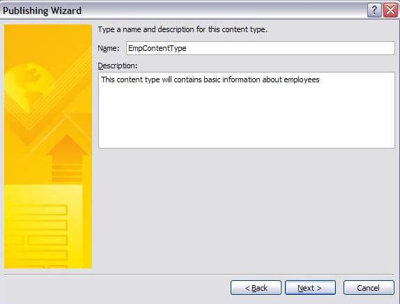 publishing wizard
