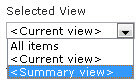 selected view