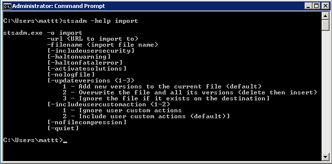 command prompt
