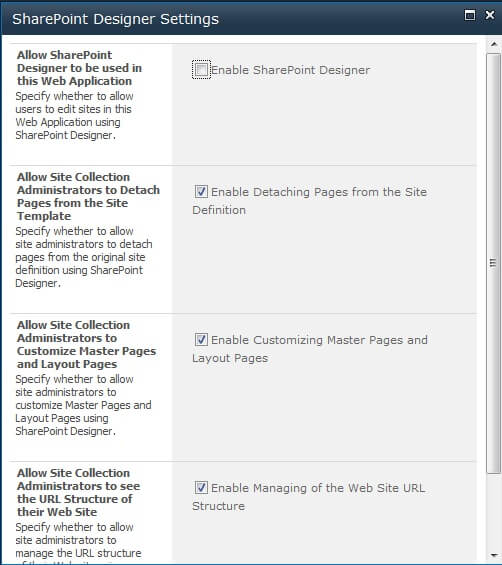 enable customizing