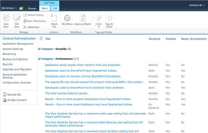 list tools