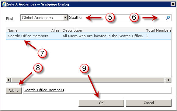 select audiences