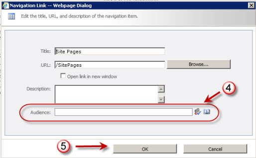 webpage dialog