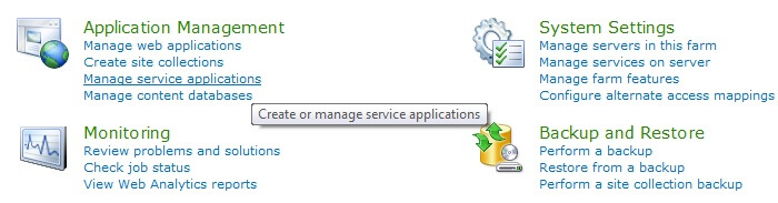 application management