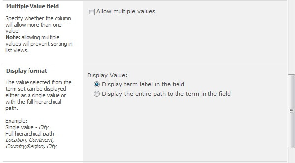 multiple value field