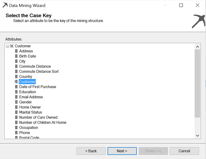 data mining wizard case key