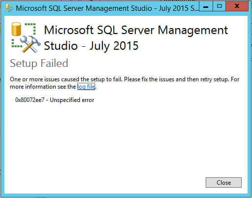 Trying to Install SSMS without Internet Access.