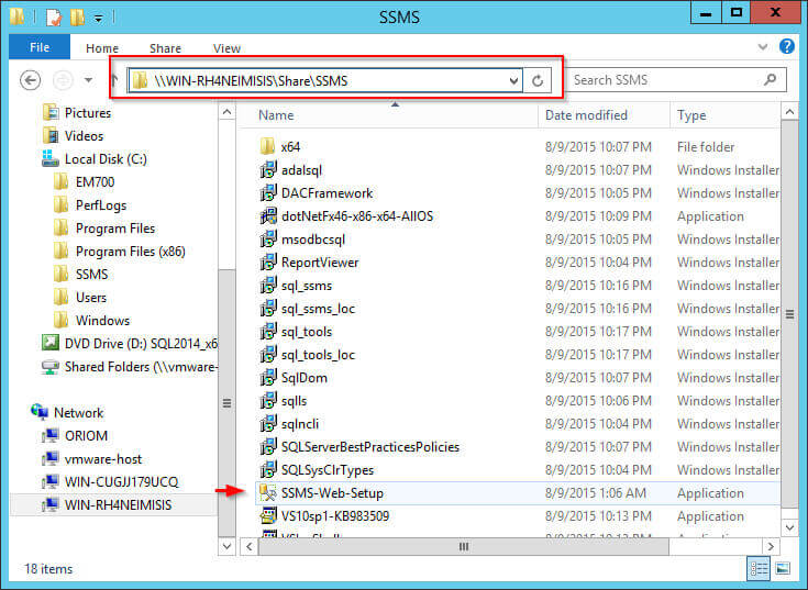 All the Installer Packages Were Downloaded to this Folder.