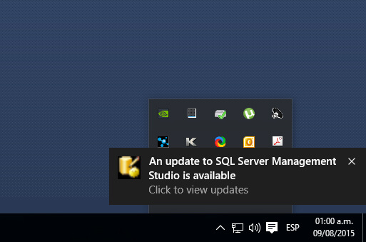 Automatic Updates for SQL Server Management Studio