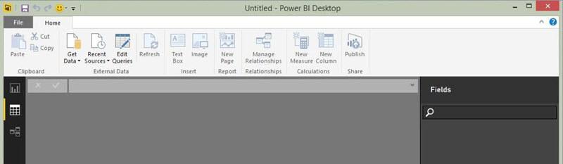 Empty Power BI Workspace