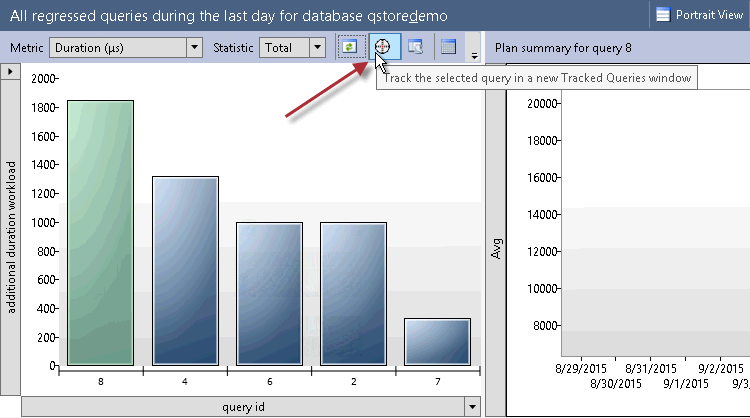 Tracking Query Button