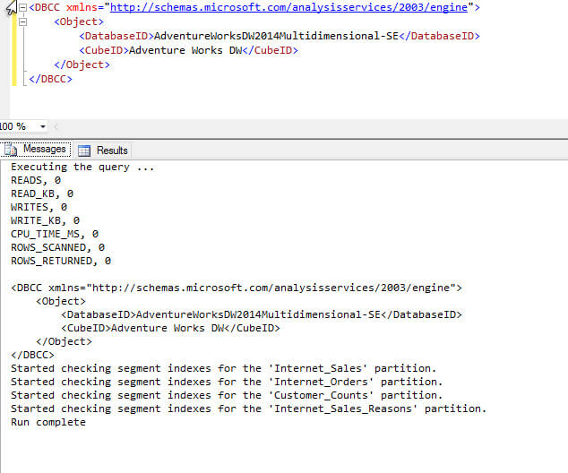 Query Message results