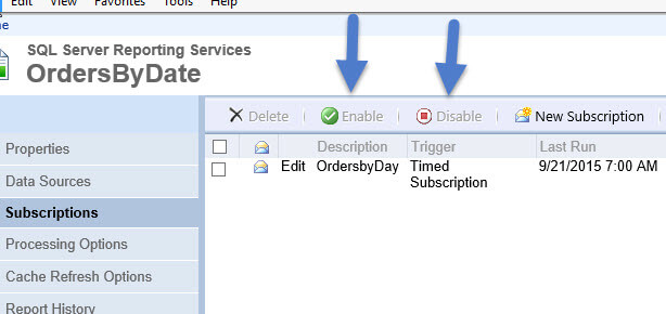 Enable Disable