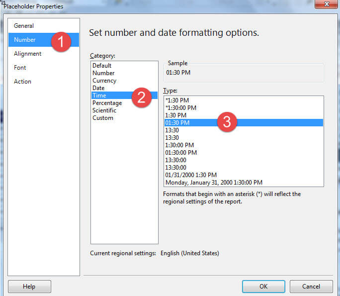placeholder time format