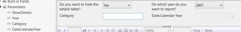 old parameter pane