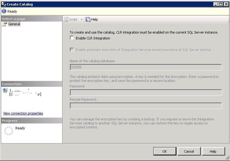 Create Catalog Window