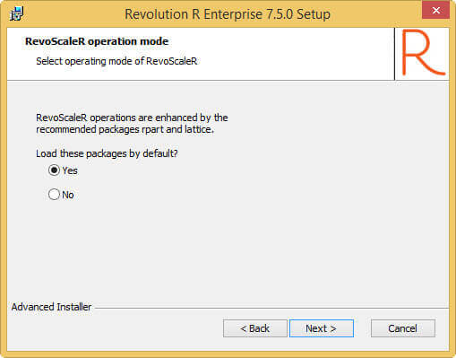 Revolution R set-up - packages