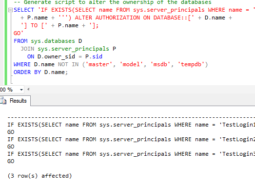 The ownership query