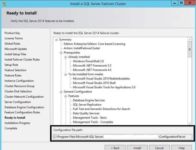 Step by Step Installation of SQL Server 2014 on a New Failover Cluster