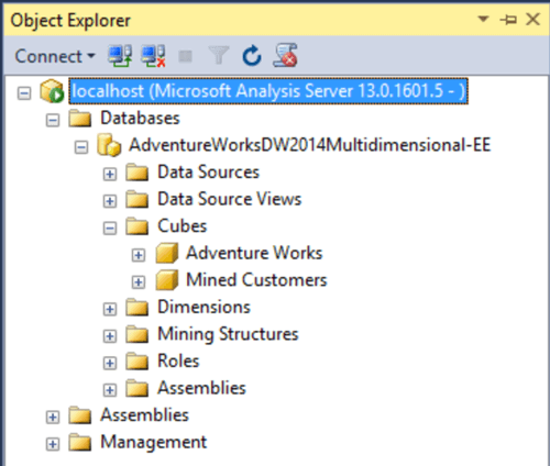 SQL Server Analysis Services Restored Multi-dimensional database