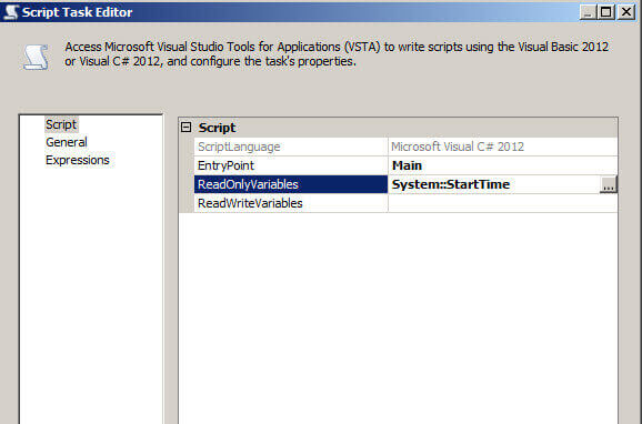 ReadOnlyVariable set to System::StartTime