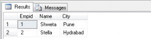 Rollback to show the original data
