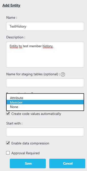 Add Entity in Master Data Services