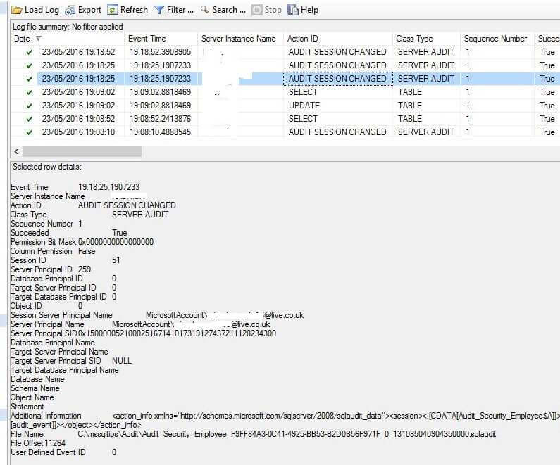 SQL Server 2016 Auditing Improvements