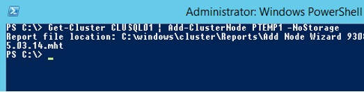 AddClusterNode