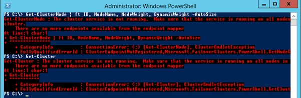 Failure when disabling the File Share Witness