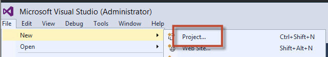 New SQL Server Data Tools Project