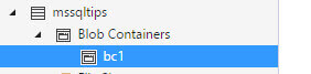 Blob Container named bc1