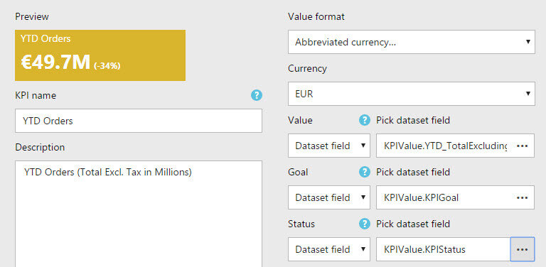 kpi status in SQL Server Report Builder